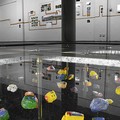 Paul Chaney, The Sun is Black, painted coal in floor pit, Divus Pragerkabarett 2011