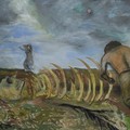 Frightening Shells And Snowman's Skeleton, 1998, oil painting on canvas, 130 x 175 cm