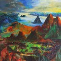 Scenery, 2004, acrylic painting on canvas, 190 x 200 cm