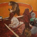 Unriquaited, 2009, acrylic painting on paper, 175 x 130 cm