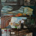 I do not wish to alarm you so i will not tell you about the terrible things that are about to happen, 2010, acrylic painting on canvas, 175 x 135 cm