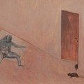 Hide and seek and more play, 2000, oil painting on fibreboard, 34 x 106,5 cm