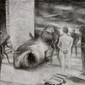 Not trying to fix it, 2010, pencil and charcoal drawing on paper, 25 x 30,5 cm