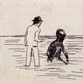 From "Investigation" serie, 2006, marker drawing on paper, 25 x 30,5 cm