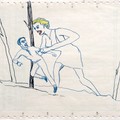 From "Investigation" serie, 2006, ballpen and pencil drawing on paper, 25 x 30,5 cm