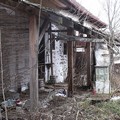 Stavení v Pláních, kde tvořil Vít soukup. Stav při hledání umělcovy pozůstalosti v únoru 2012.