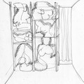 Preparation of the work "Porn Page Structure" by Lenka Klodová
