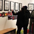 Mike Diana install at Orbital Comics