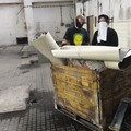 David Chejn and Martin Huml are cleaning the National Gallery library