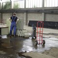 Ivan Mečl is waterboarding found furniture