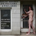 Milan Kohout: Milan Kohout understands his naked body as a tool (specifically a hammer – see his “Manifesto of the Artistic Hammer”), which he firmly wields in order to pound away at all of contemporary Euro-American Christian capitalist society.