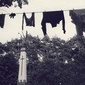 Straight.Section: A 24 Hours Street Art Event. 1994. Sigitas Krutulys. “In Width: Laundry“, photo by Vytautas V. Stanionis