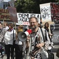 Alytus Art Strike Biennial. 2009, Monstration Against Serious Culture, photo by Zenonas Šilinskas.