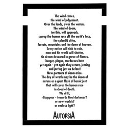 Autopsia poster from Weltuntergang Show: The wind comes