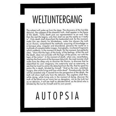 Autopsia poster from Weltuntergang Show: Weltuntergang (1)