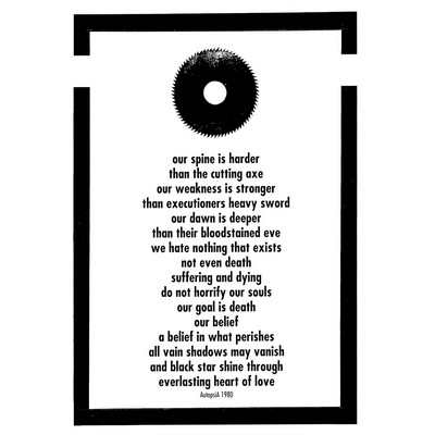 Autopsia poster from Weltuntergang Show: Our spine is harder